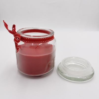 Barattolo essenziale rosso personale Mason For Christmas della luce della candela della cera paraffinica