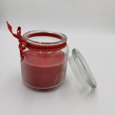 Barattolo essenziale rosso personale Mason For Christmas della luce della candela della cera paraffinica