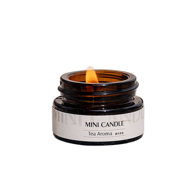 Aroma Mini Amber Glass 3oz Mason Jar Candle per la stazione termale di sonno