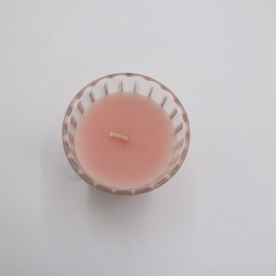 Candela profumata del barattolo di vetro rosa naturale del ODM 4oz per fragranza della Camera