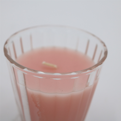 Candela profumata del barattolo di vetro rosa naturale del ODM 4oz per fragranza della Camera