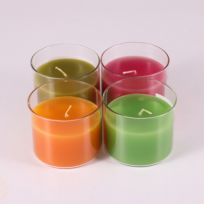 La luce naturale dell'aroma di aromaterapia della cera paraffinica esamina in controluce 220G con il coperchio di bambù