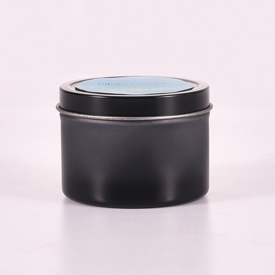 L'OEM 2 Oz ha riciclato Matte Black Tin Can Candle per la camera da letto