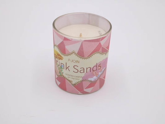 Tè di vetro bianco dei porta-candela dell'OEM il piccolo accende la cera della soia di 5 Oz