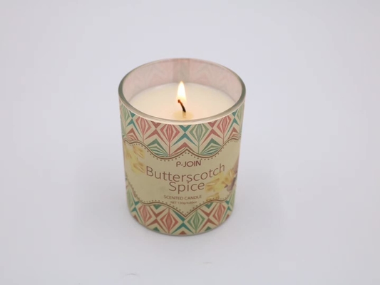 Tè di vetro bianco dei porta-candela dell'OEM il piccolo accende la cera della soia di 5 Oz