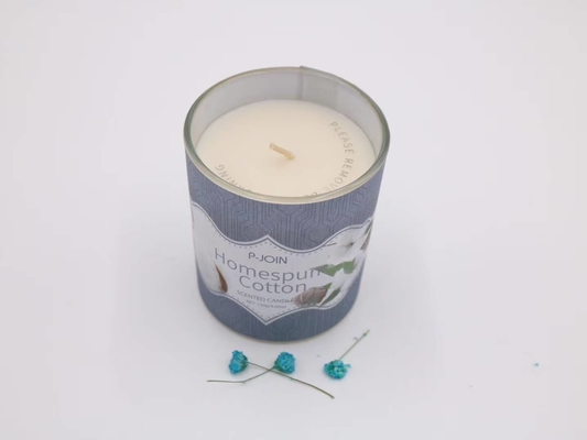 Tè di vetro bianco dei porta-candela dell'OEM il piccolo accende la cera della soia di 5 Oz