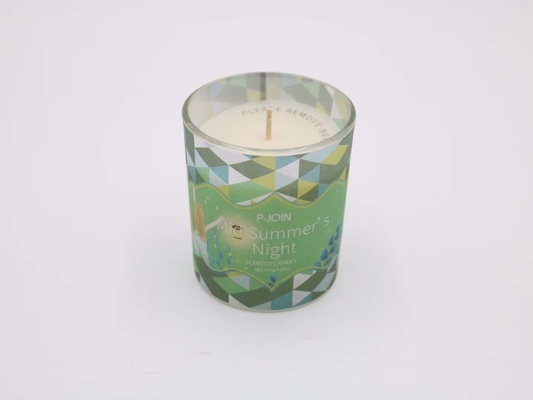 Tè di vetro bianco dei porta-candela dell'OEM il piccolo accende la cera della soia di 5 Oz
