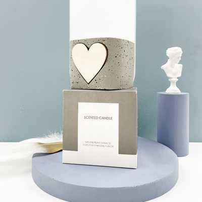 Il cuore ceramico votivo sentito del quadrato di Oz dei supporti di candela della soia delle terraglie 4 ha modellato