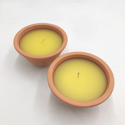 7Oz dell'interno Clay Pot Citronella Garden Candles per le zanzare