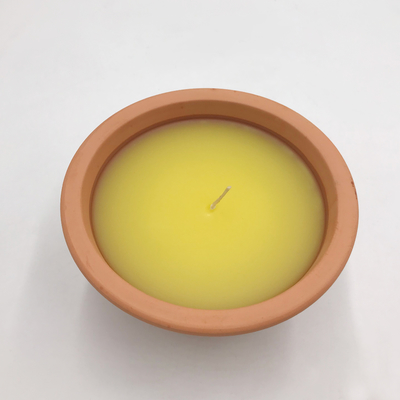 7Oz dell'interno Clay Pot Citronella Garden Candles per le zanzare