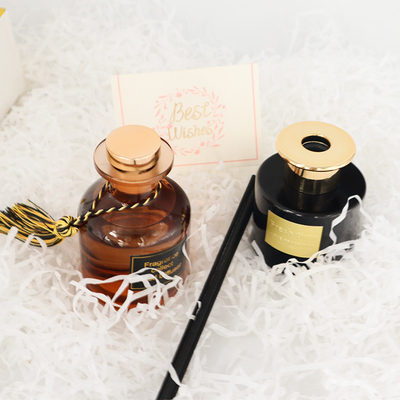 Insieme di lusso del regalo di Reed Diffuser 126ml dell'aroma in bottiglia di Brown per fragranza domestica
