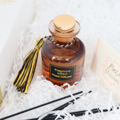 Insieme di lusso del regalo di Reed Diffuser 126ml dell'aroma in bottiglia di Brown per fragranza domestica