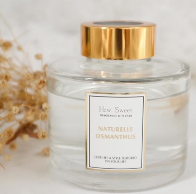 Aroma Reed Diffuser 126ml rotondo il regalo di lusso della bottiglia messo con il coperchio dell'oro