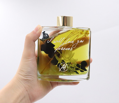 Regalo di lusso della bottiglia del quadrato di Reed Diffuser 180ml dell'aroma messo con la scatola bianca