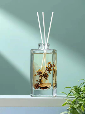 Regalo di lusso del profumo del quadrato di Reed Diffuser 150ml dell'aroma messo con il fiore secco
