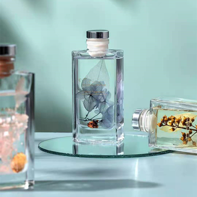 Regalo di lusso del profumo del quadrato di Reed Diffuser 150ml dell'aroma messo con il fiore secco