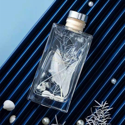Regalo di lusso del profumo del quadrato di Reed Diffuser 150ml dell'aroma messo con il fiore secco