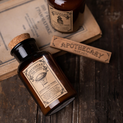 Retro menta verde di Cork Scented Aroma Therapy Candles della bottiglia e candela dell'eucalyptus