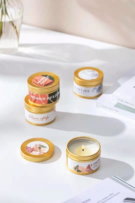 L'aroma ha sentito Woodwick Tin Can Candle Gold Black per il viaggio