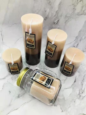 la colonna fatta a mano delle candele della soia di 3.5oz 4.5oz ha sentito le candele per distensione della tensione