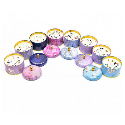 Metallo profumato fatto a mano Tin Can Candle 100ml 250ml della cera della soia