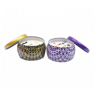 Piccola decorazione di alluminio unica 120g di Tin Can Candle With Stone