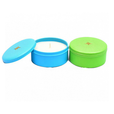 Metallo di alluminio Mini Tin Candles For Votive Tealight 3oz della cera profumata della soia