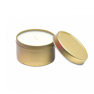 Il nastro dell'oro ha sentito la soia Tin Can Candle In Bulk 5.5oz