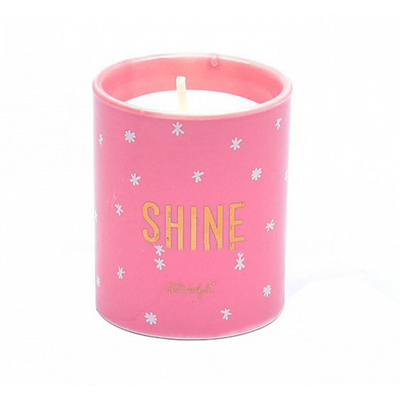 Cera rosa blu della soia grande candela ceramica in vaso 16oz delle terraglie