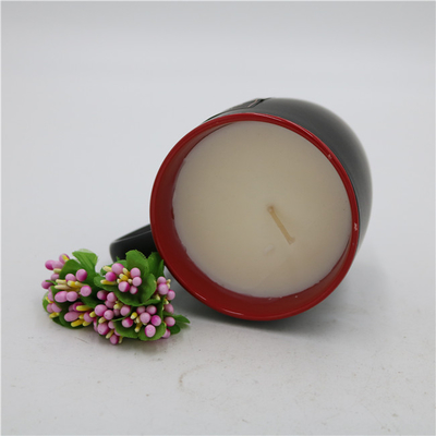 Candela profumata della tazza di tè di Matte Black Ceramic Citronella Candle