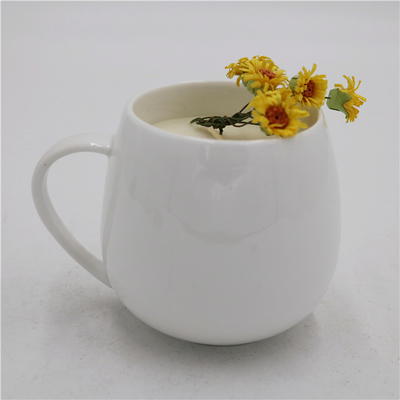 candela ceramica del barattolo di aromaterapia della candela della soia della natura bianca semplice 6oz