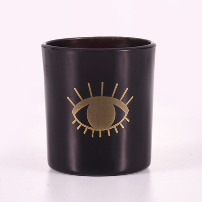 La vaniglia Bean Soy Wax Glass Jar della casa dell'aroma ha sentito il nero 8oz della candela