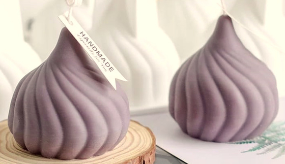 la cera paraffinica 150g ha sentito il porta-candela ceramico della soia con il coperchio