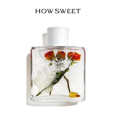 Aroma Reed Diffuser 100ml del profumo della stanza con la decorazione secca dei fiori